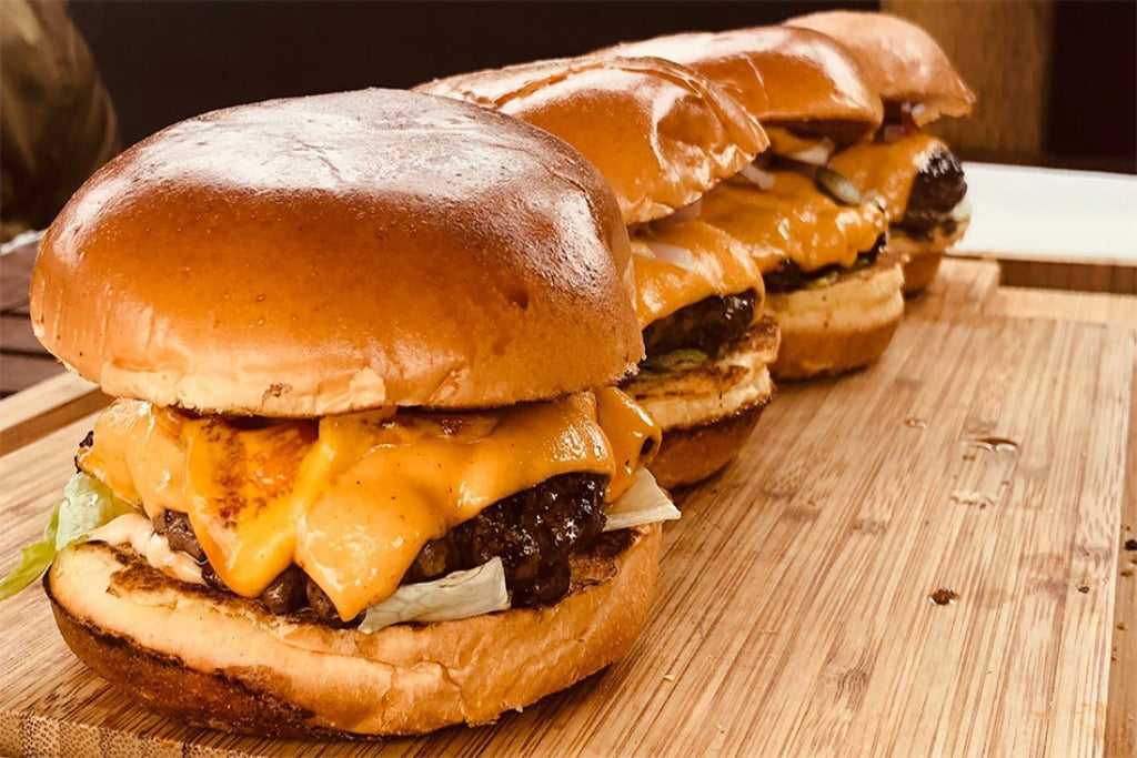 Time for BURGER MANIA! Our NEW limited time only 1/3lb Wagyu Cheeseburgers!  #new #cheeseburger #wagyuburger #pattymelt